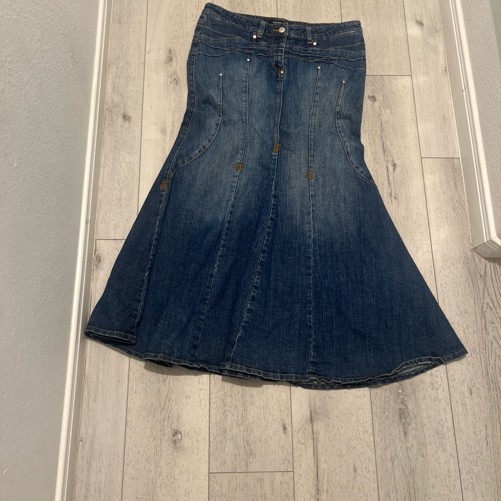 Denim A-Line Skirt